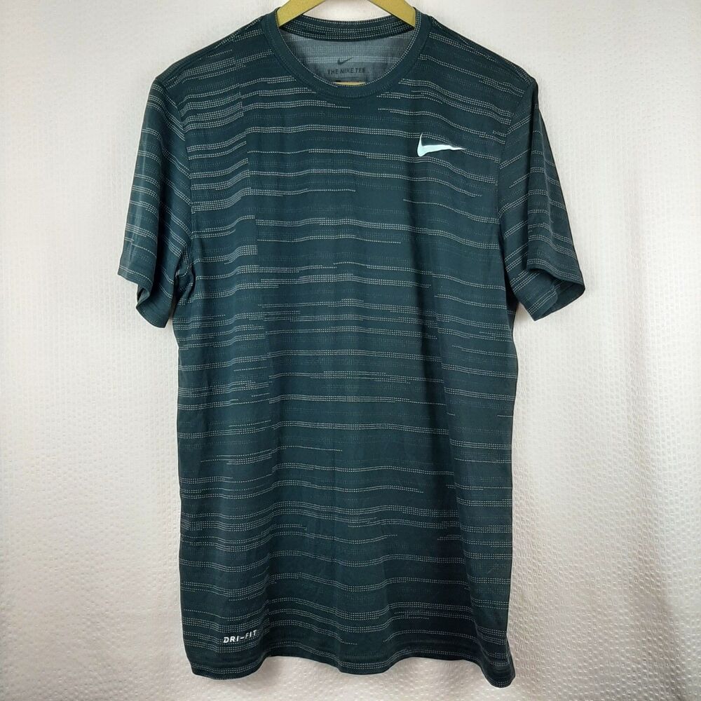 The Nike Tee Men Athletic T Shirt Gray Lightweight See Through Size L